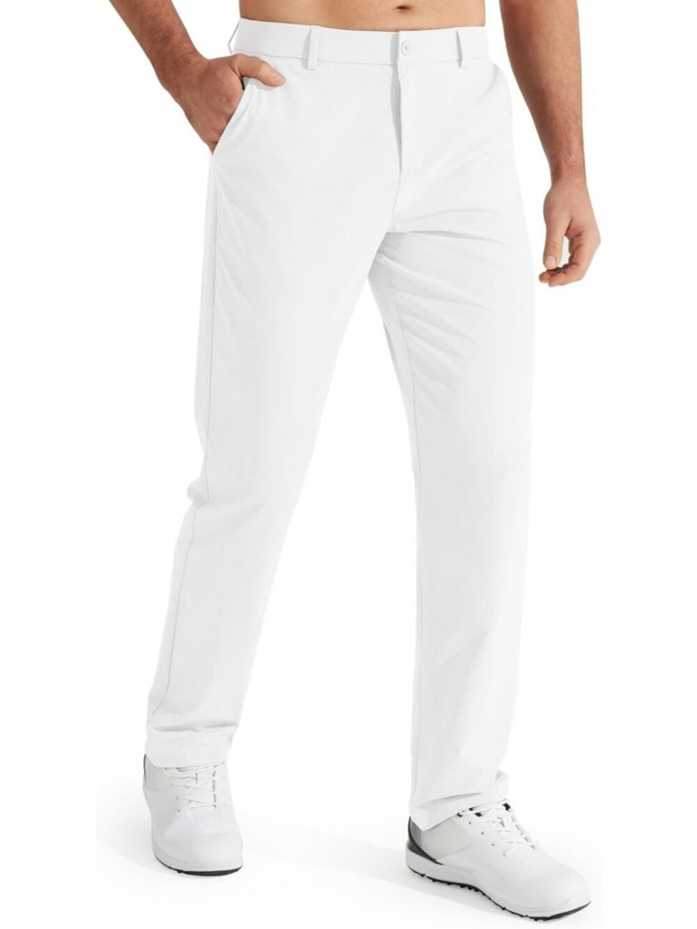 Men's Stretch Golf Pants - Quick Dry Lightweight Casual Trousers with Pockets